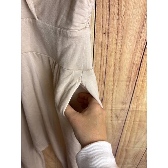 Free People Movement One Piece Romper with Hood Pockets Cream Size XS - Picture 3 of 7